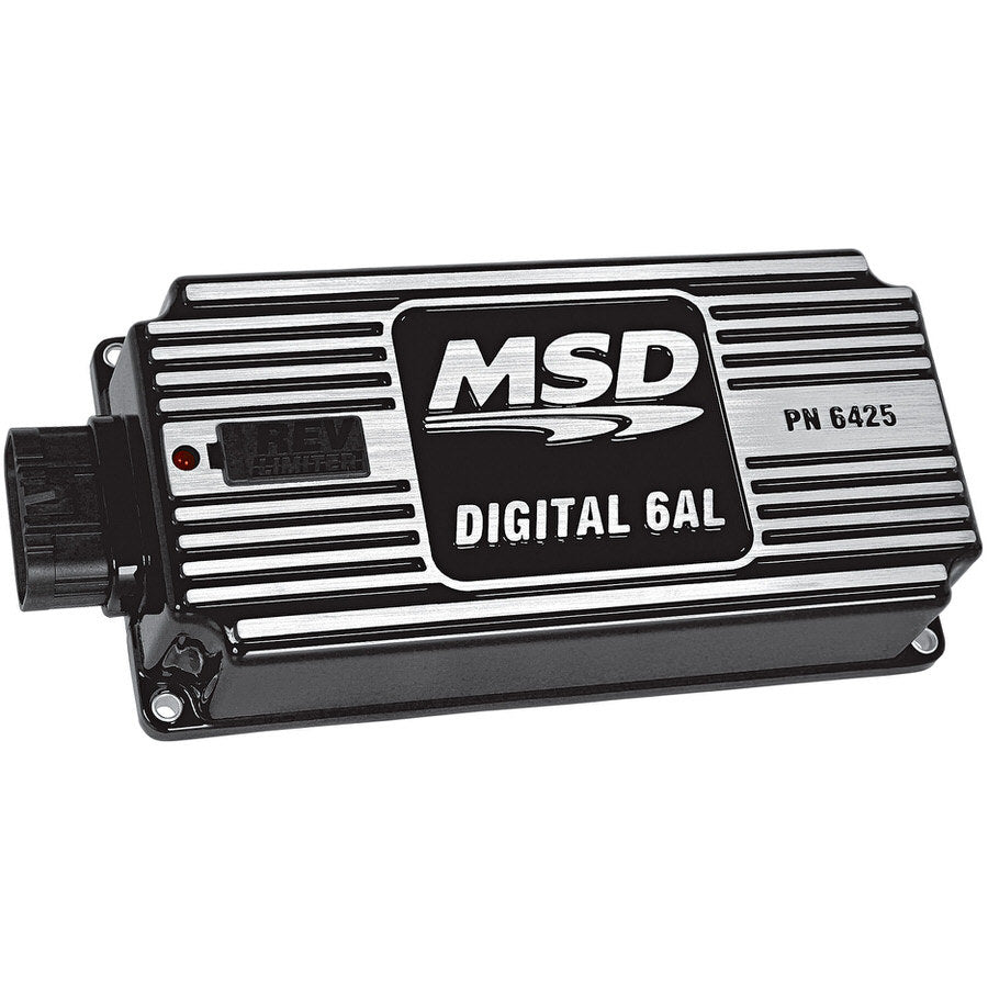 MSD IGNITION 64253 6AL Digital Ignition Control Box with Multi-Spark and Soft Touch Rev Limiter, Black