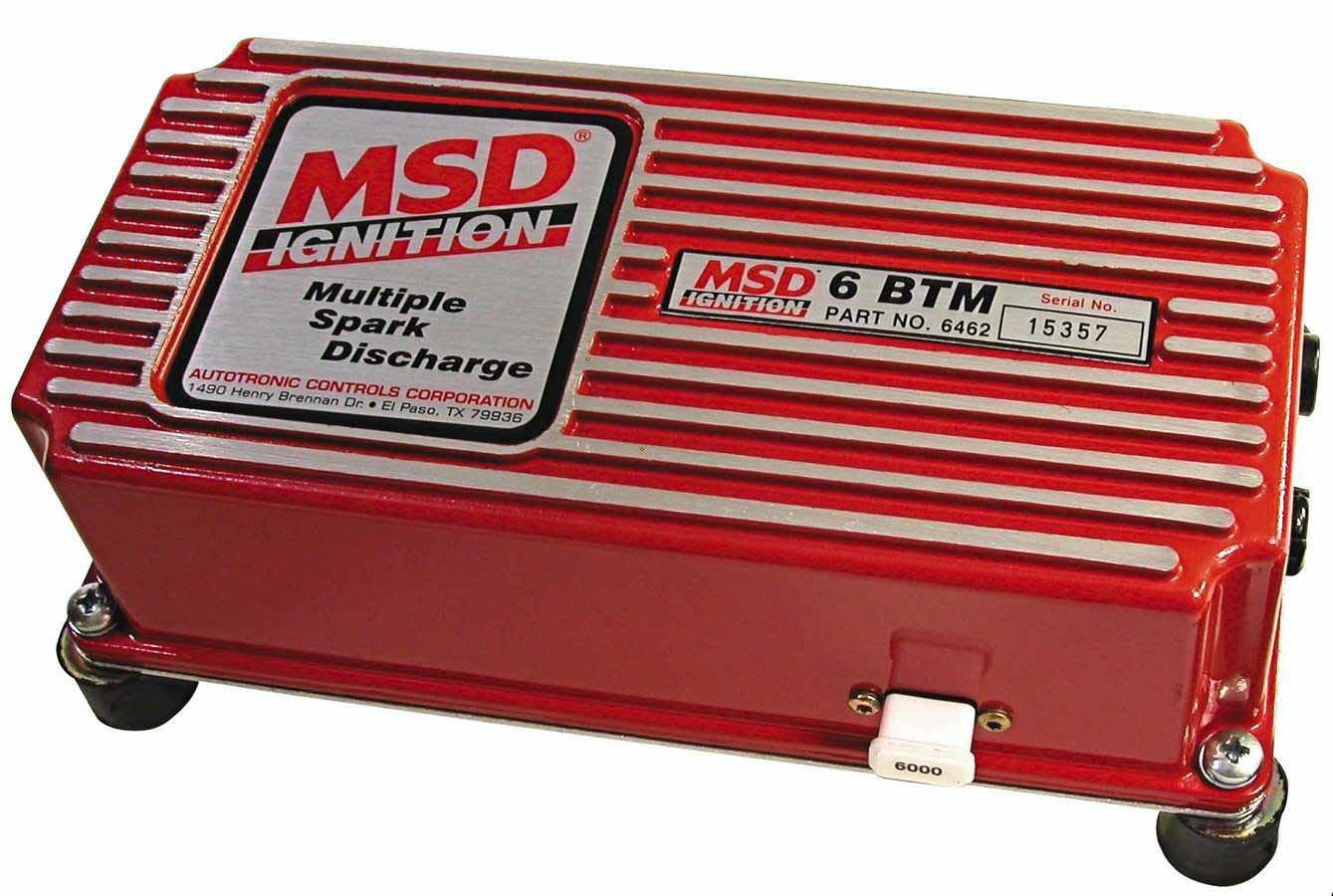 MSD Ignition 6462 6 BTM Boost Timing Master Analog CD Ignition Box with Multi-Spark and 45,000 Volt Output