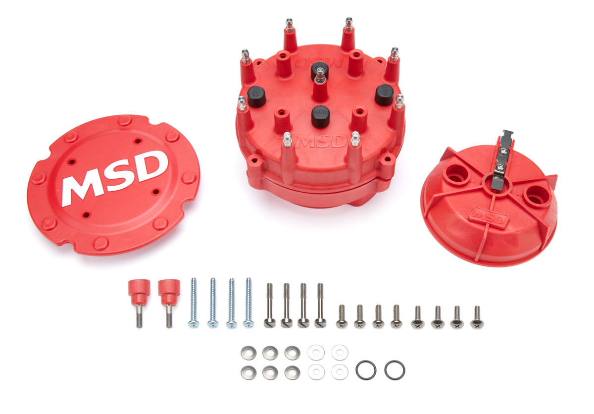 MSD Ignition Pro Distributor Cap and Rotor Kit for HEI Style V8 Engines
