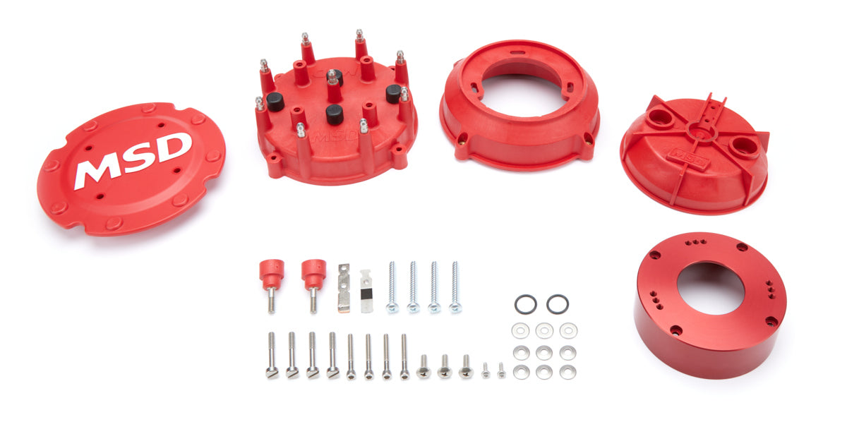 MSD Ignition Pro-Cap for MSD Pro-Mag Distributor with HEI Terminals and Brass Connectors
