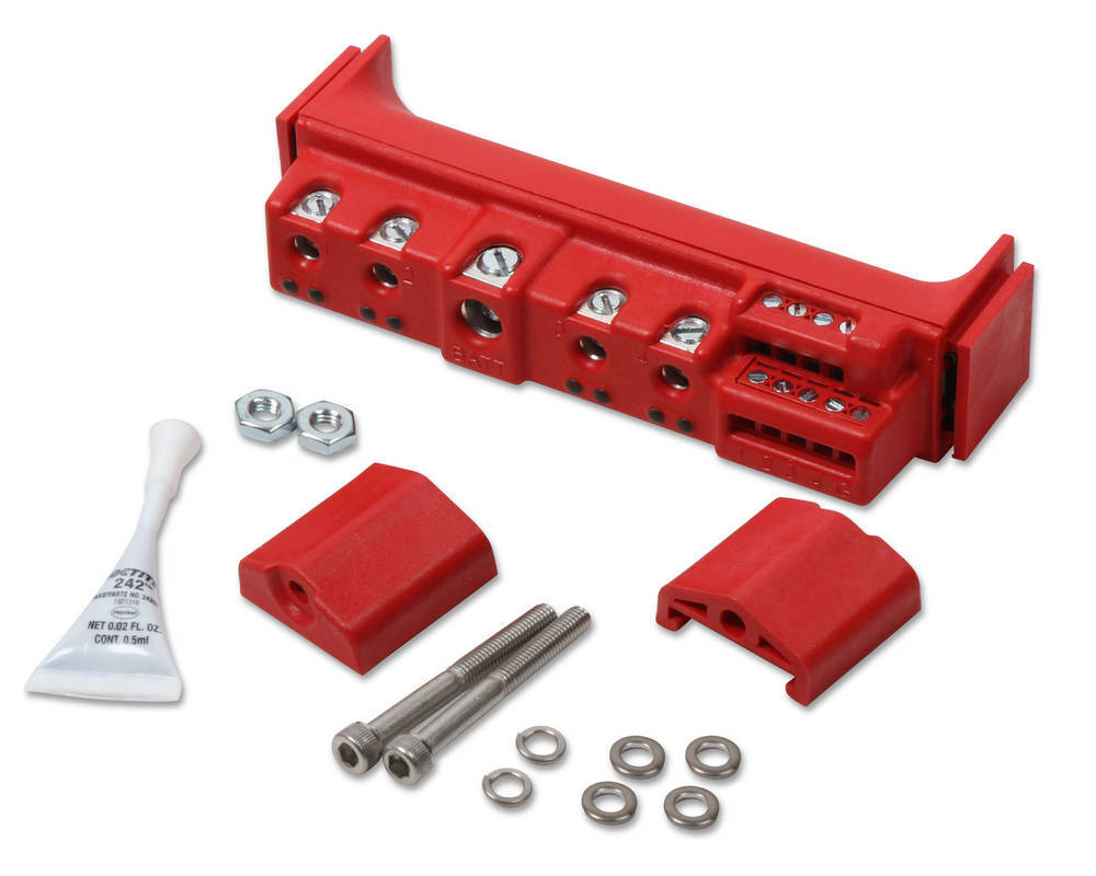 MSD Ignition 7564 Stand Alone 4-Channel Solid State Relay Kit, 20 Amps per Channel, Red Finish