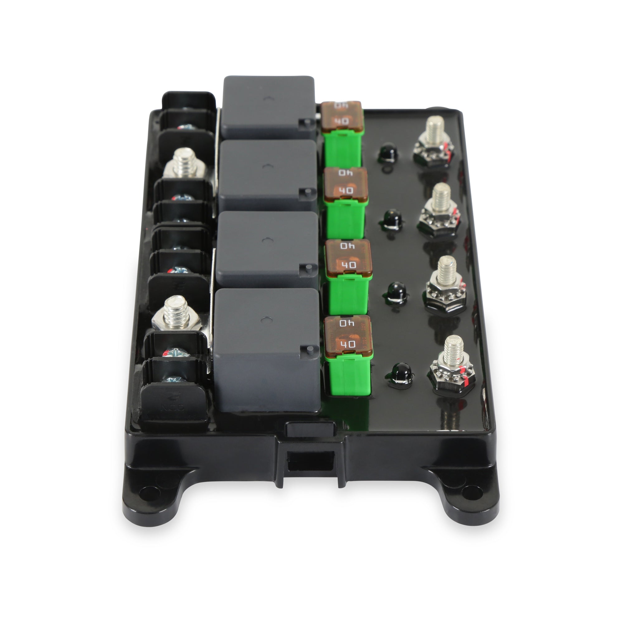 MSD Ignition 7566-4 4-Channel Mechanical Relay Module, 40 Amp, Black