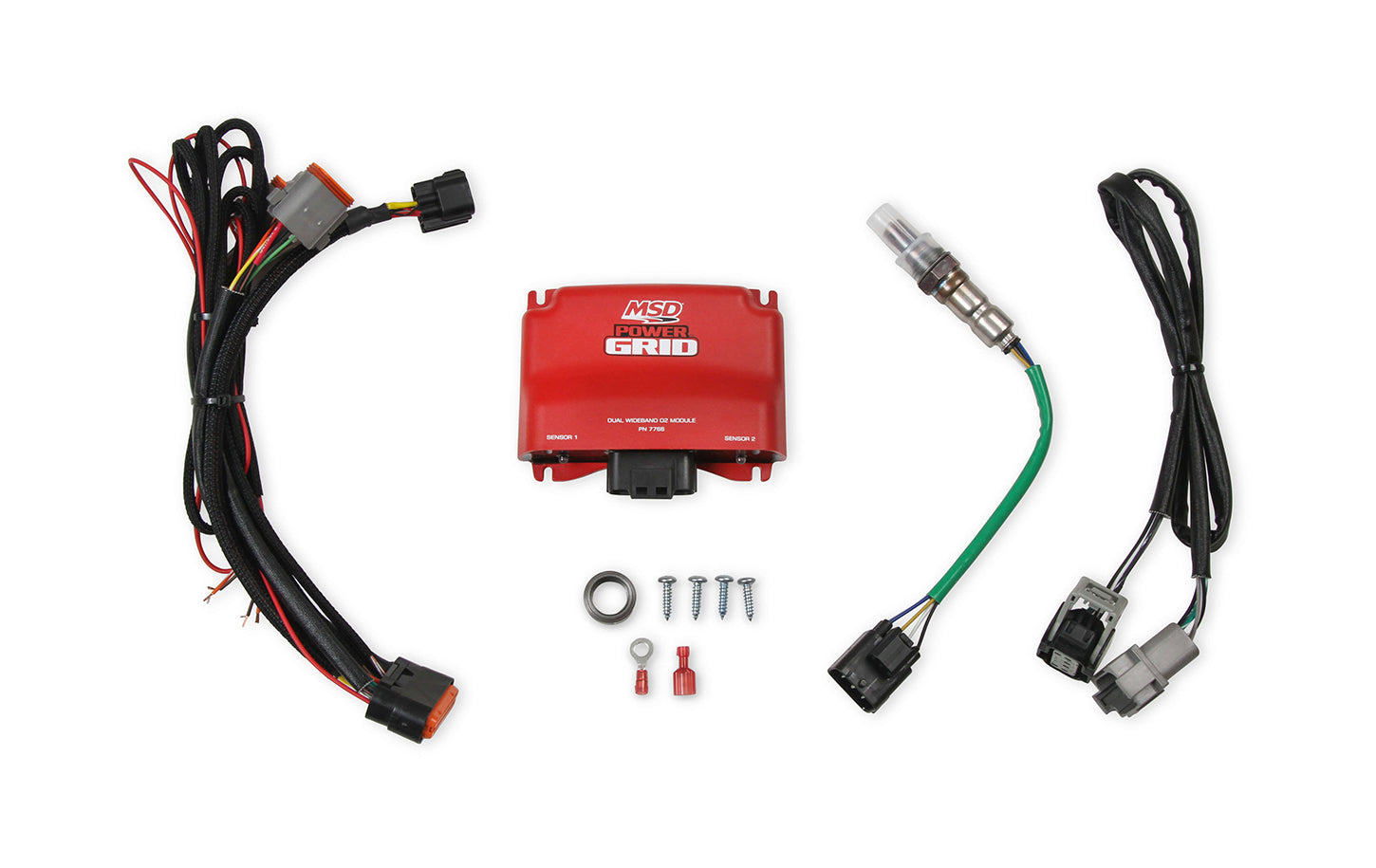 MSD Ignition Power Grid Power Module 7766 with Dual Wide Band O2 Sensors and Wiring Kit
