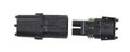 MSD Ignition 8173 2-Pin Weatherproof Electrical Connector, Black Plastic
