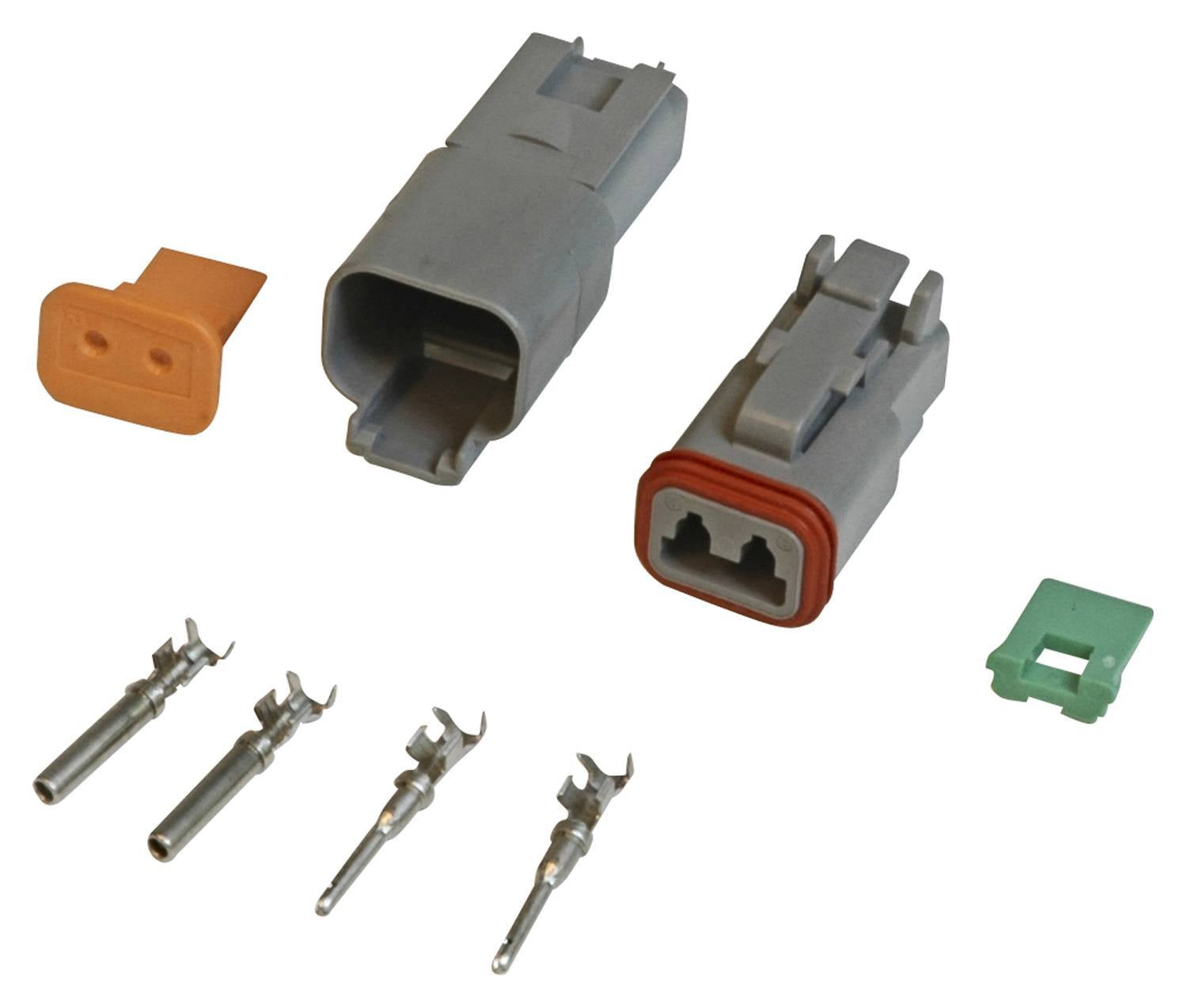 MSD Ignition 8183 Deutsch 2-Pin Electrical Connector Kit, 16-Gauge