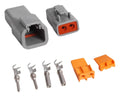 MSD Ignition 8184 Deutsch 2-Pin Electrical Connector for Automotive and Marine Applications