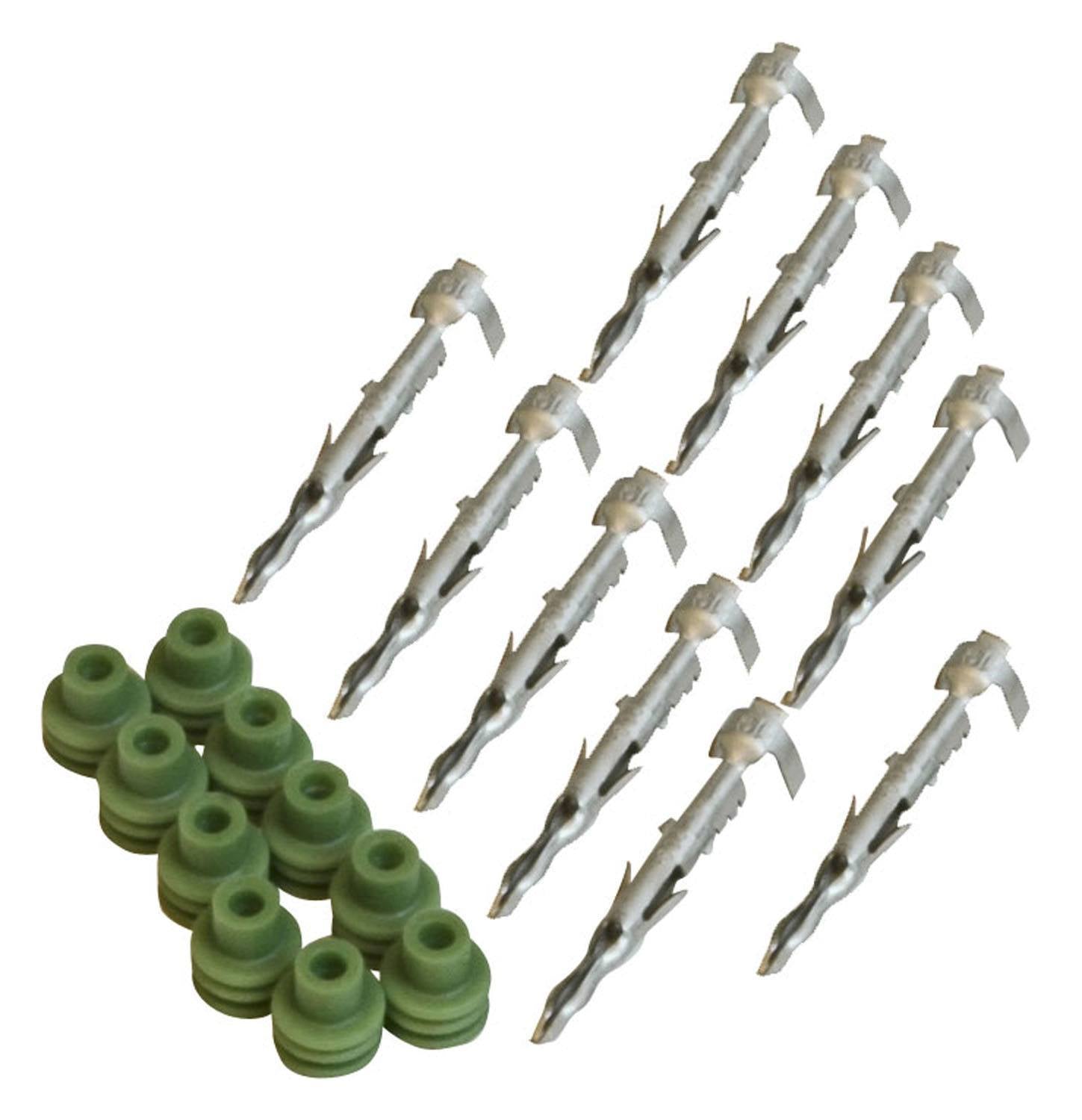 MSD Ignition 8190 Weatherproof Male Electrical Pins and Seals Set of 10