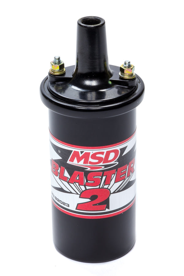 MSD Ignition 82023 Blaster 2 Oil-Filled Canister Ignition Coil, 45,000 Volts, Black