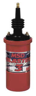 MSD Ignition Blaster 3 Coil Part Number 8223, Oil-Filled Canister, 45,000 Volts, Red