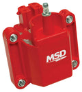 MSD Ignition 8226 Blaster GM Coil with E-Core and Dual Connector, 44,000 Volts, Red Finish