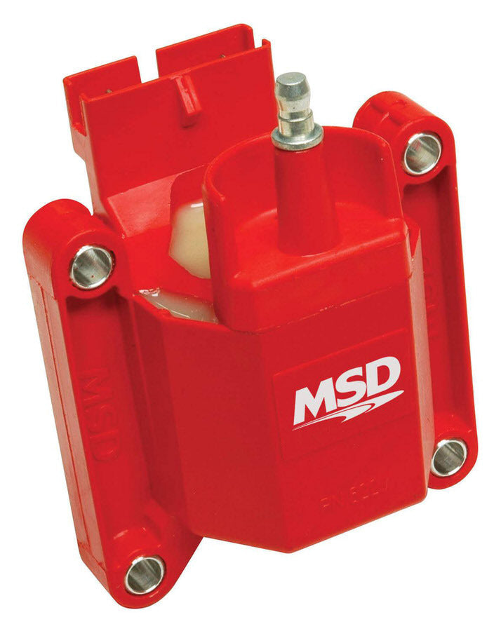 MSD Ignition 8227 Blaster TFI Coil for Ford Vehicles, Red E-Core Design, 44,000 Volts