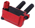 MSD Ignition Coil Pack 8255 for 5.7L and 6.1L HEMI Engines, Dual Spark Plug, Coil-On-Plug Design, Black and Red Finish