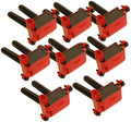 MSD Ignition 82558 Blaster Hemi Coils Set of 8 for Mopar Gen III Hemi Vehicles