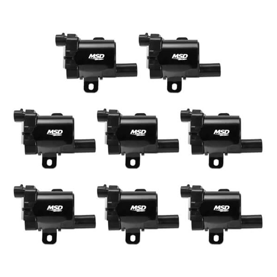 MSD Ignition MSD826383 Coil Pack for GM LS-Series Engines, Black, Set of 8