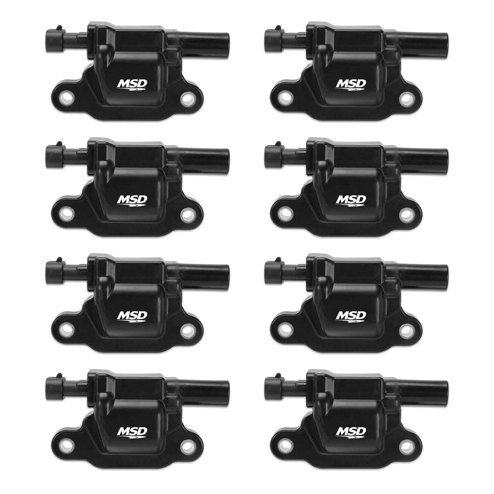 MSD Ignition MSD826583 GM LS-Series Coil-On-Plug Ignition Coil Pack Set of 8, Black