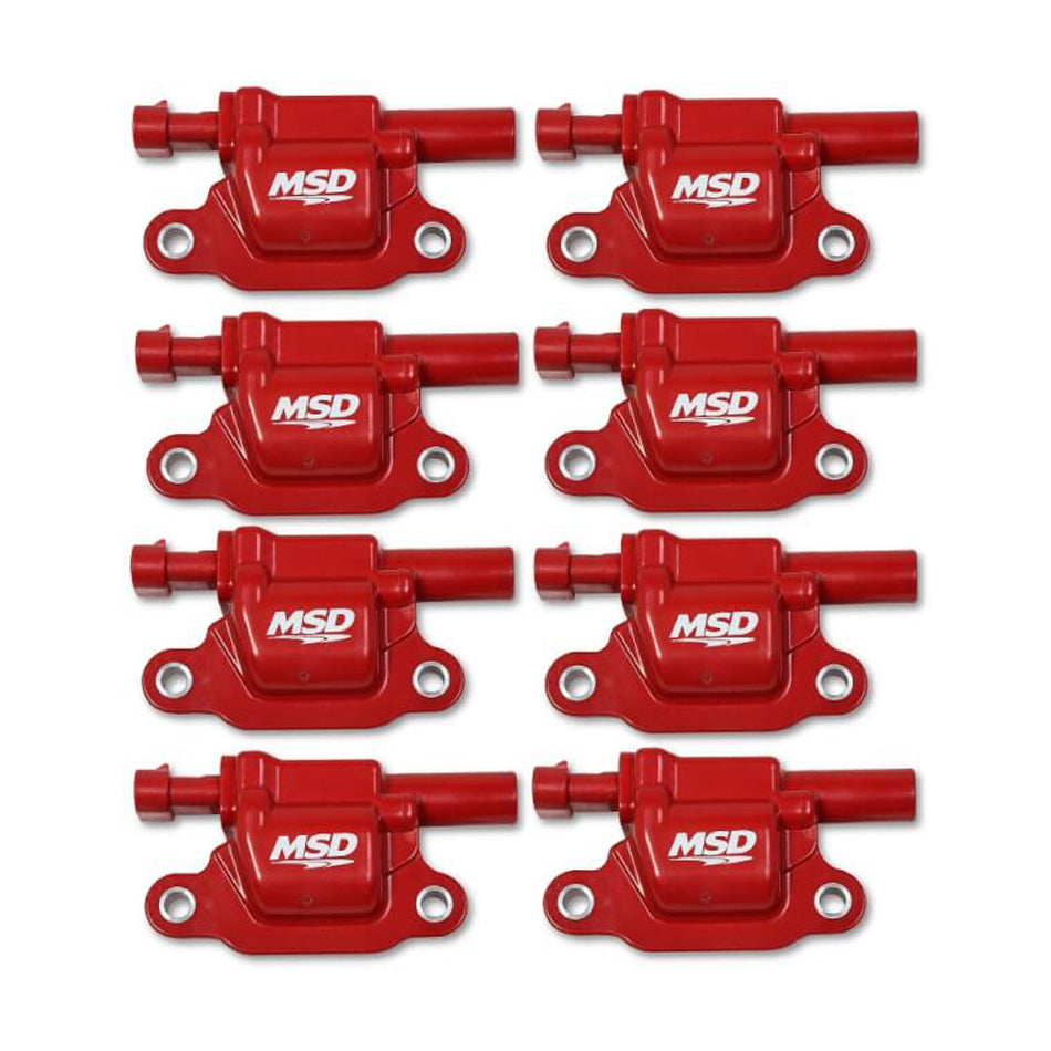MSD Ignition 82668 Blaster Gen V Square Ignition Coil Pack Set of 8 for GM V8 2014 and Up