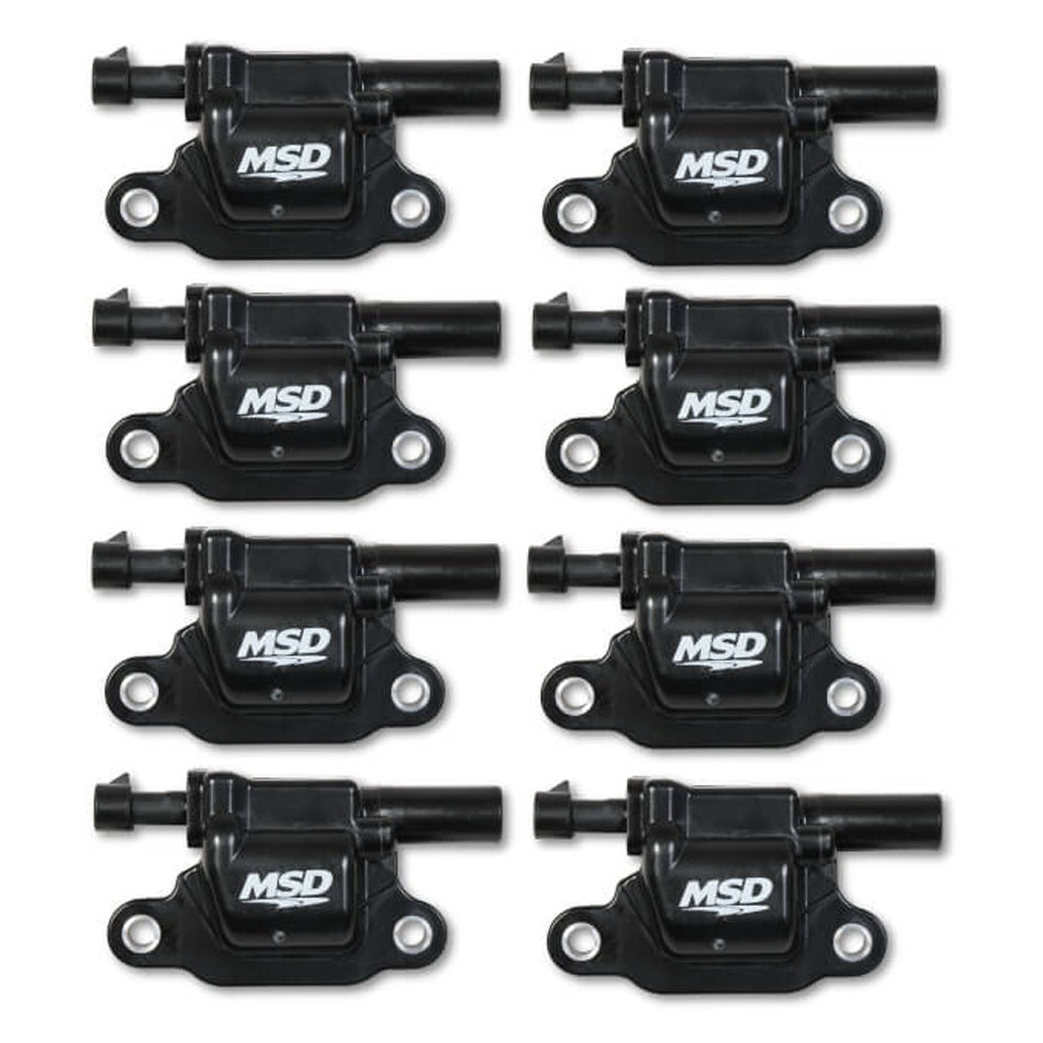 MSD Ignition 826683 Blaster Gen V Square Ignition Coil Pack for GM V8 2014 and Up, Set of 8