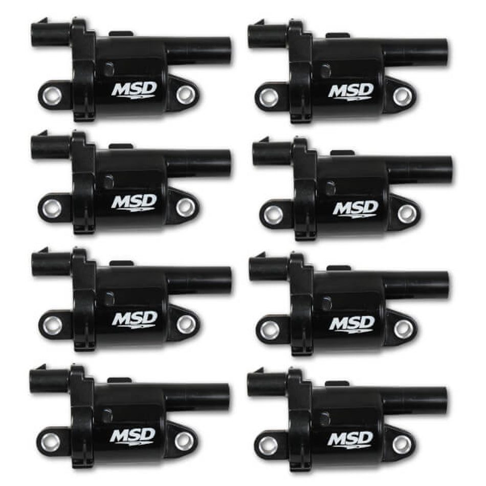 MSD Ignition 826883 Blaster Gen V Round Ignition Coil Pack Set of 8 for GM V8 2014 and Up