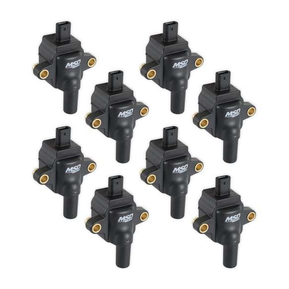 MSD Ignition 828383 Coil for Ford Godzilla 7.3L V8 with Female Socket, Black