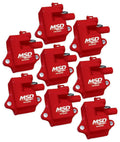 MSD Ignition 82858 Pro Power Ignition Coil Pack for GM LS Series - Set of 8