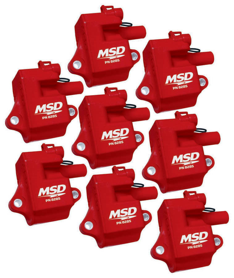 MSD Ignition 82858 Pro Power Ignition Coil Pack for GM LS Series - Set of 8