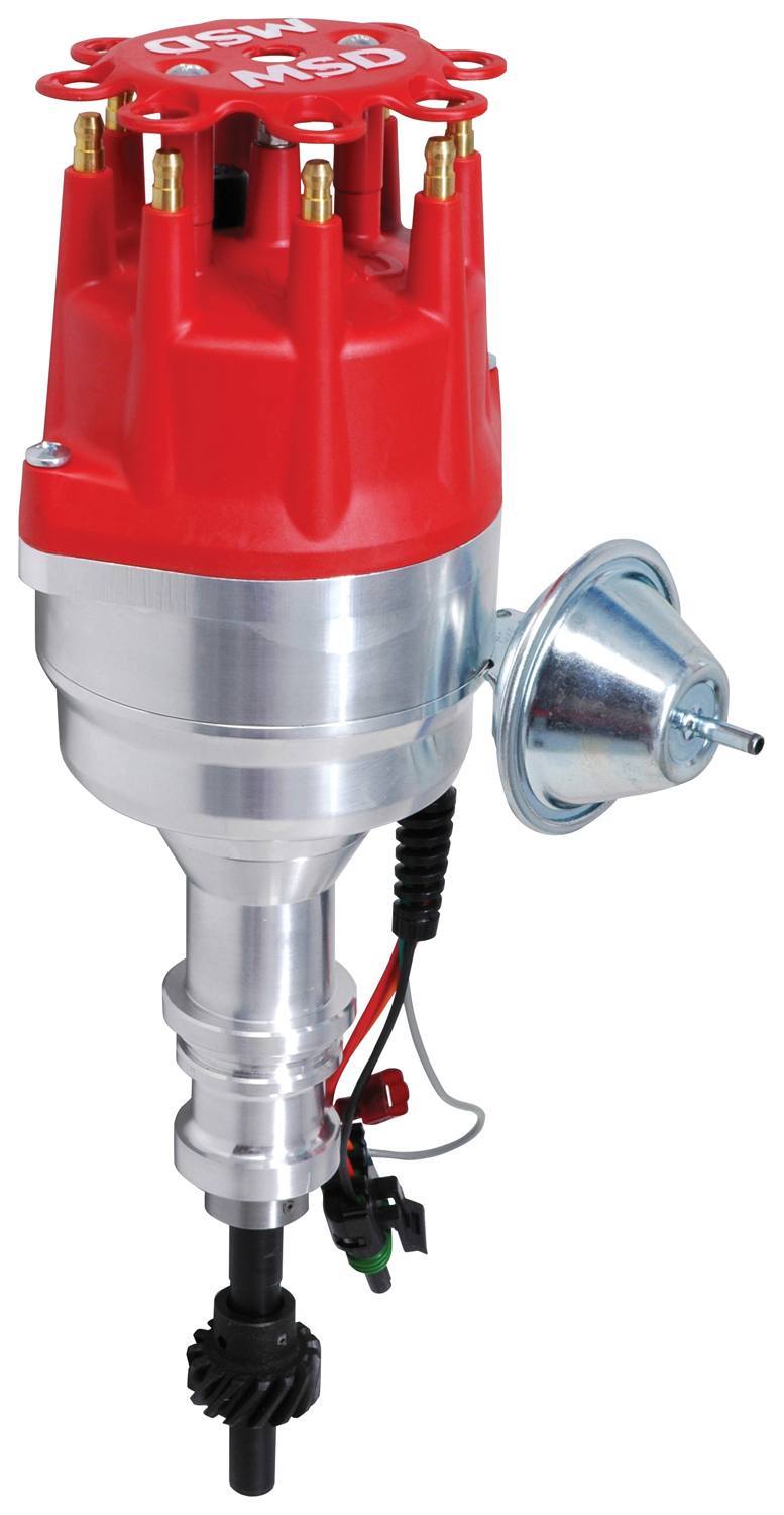 MSD Ignition 8350 Ford 351C-460 Pro-Billet Ready-To-Run Distributor with Magnetic Pickup and Vacuum Advance
