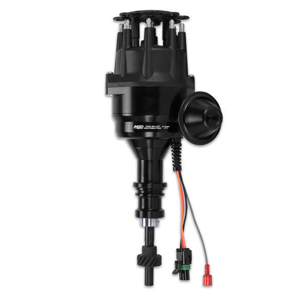 MSD IGNITION 83523 Pro-Billet Ready-To-Run Distributor for Ford 289 and 302 with Magnetic Pickup and HEI Terminal, Black Finish