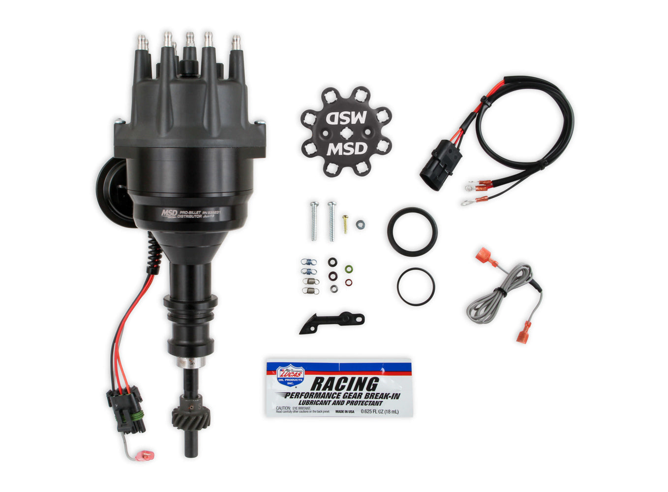MSD Ignition 835231 SBF 289/302 Ready-To-Run Distributor with Magnetic Pickup and Mechanical Vacuum Advance