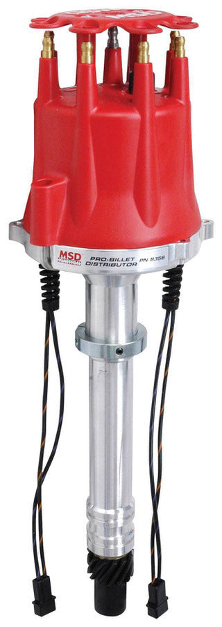 MSD Ignition 8356 SBC Pro Billet Distributor with Dual Magnetic Pickup and Mechanical Advance