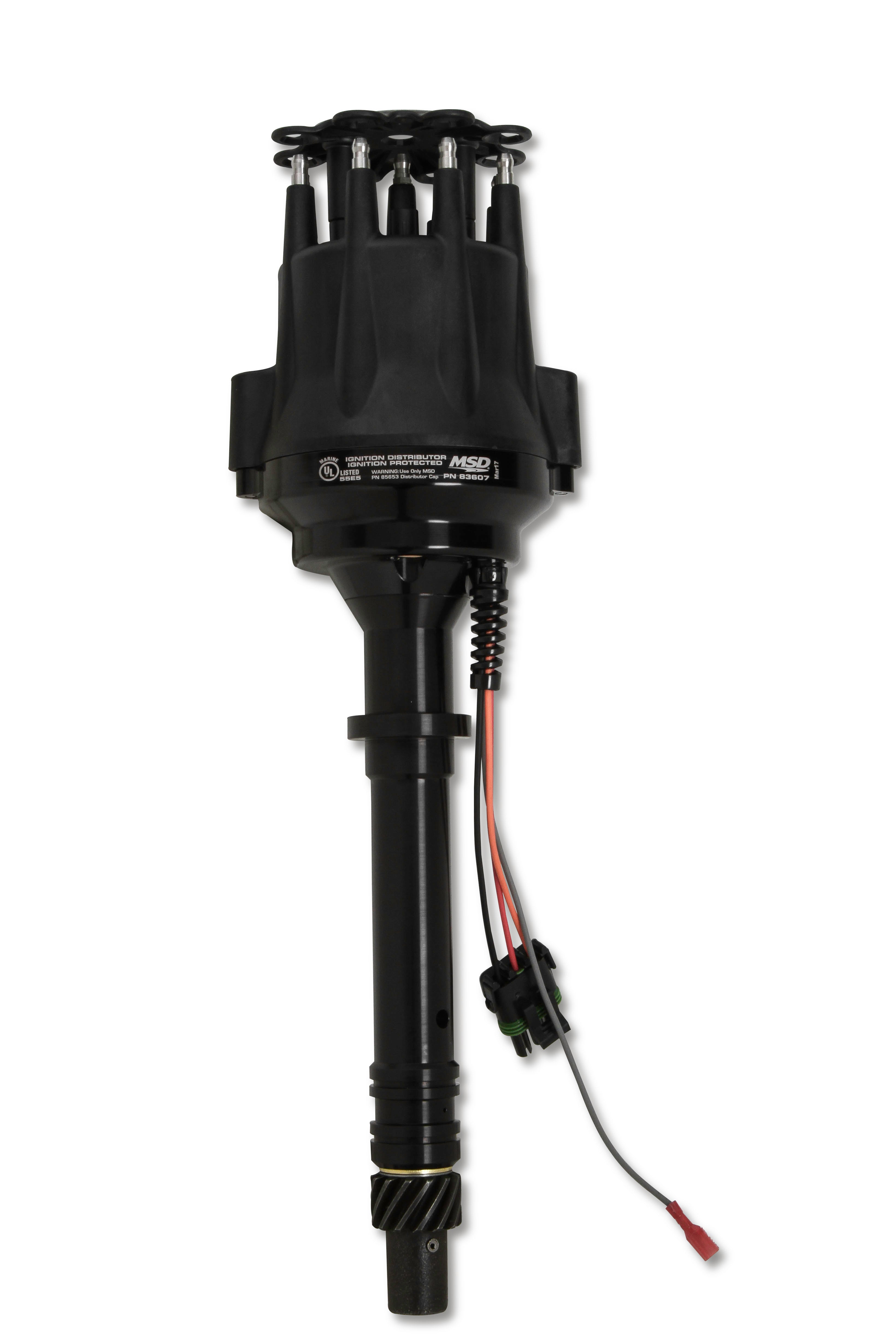 MSD Ignition 83607 Marine Distributor for Chevy V8 with Magnetic Pickup and Mechanical Advance