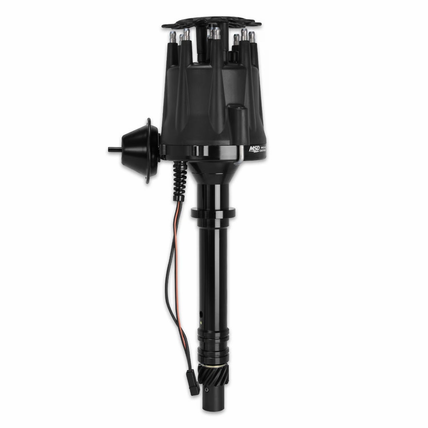 MSD Ignition 83613 Chevy V8 Pro Billet Distributor with Magnetic Pickup and HEI Terminal, Black Finish