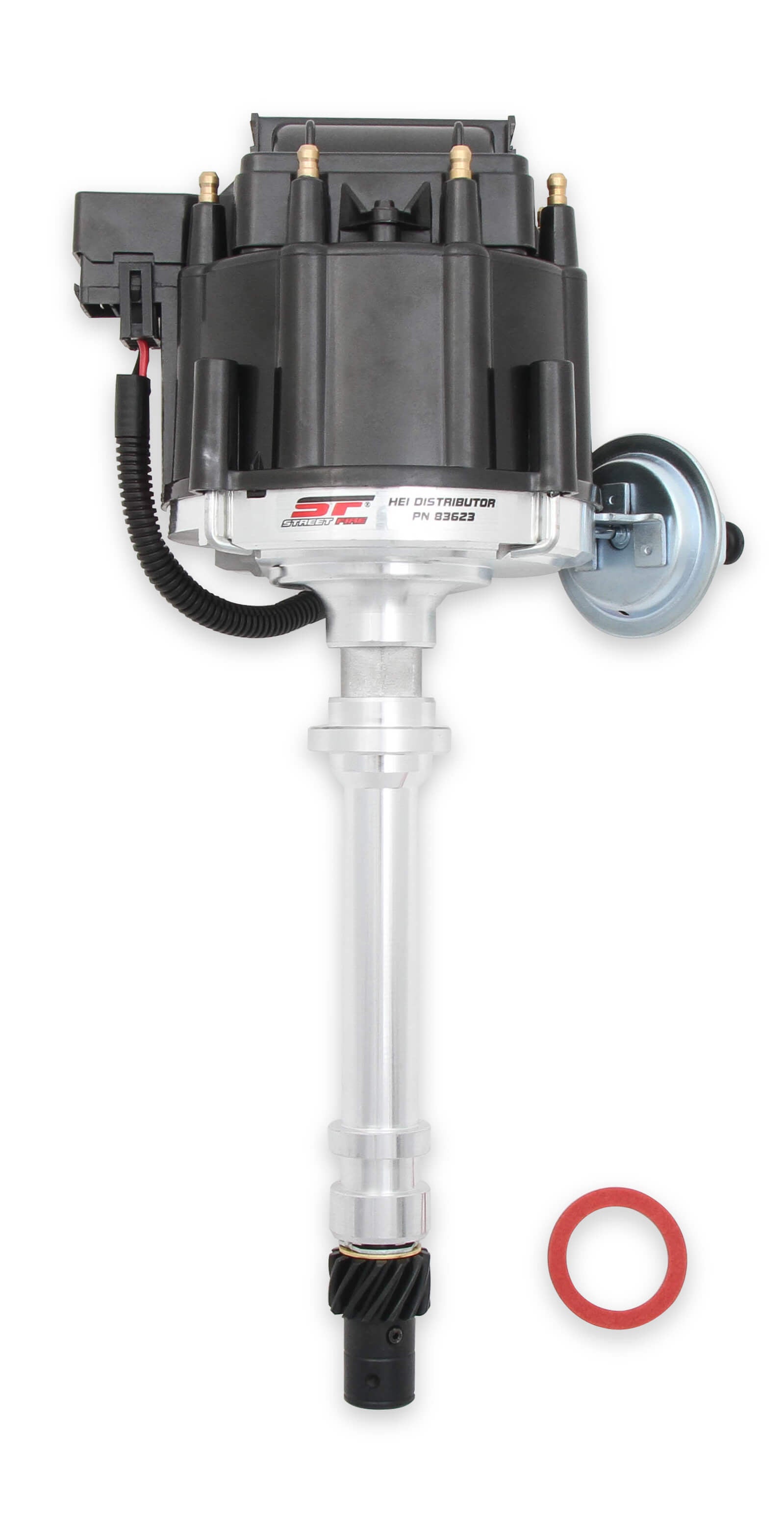 MSD Ignition 83623 Street Fire HEI Distributor for Chevy V8 with Magnetic Pickup and Vacuum Advance