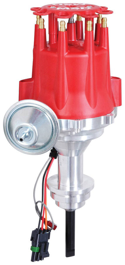 MSD Ignition 8388 Small Block Mopar Pro-Billet Ready-To-Run Distributor with Magnetic Pickup and HEI Terminal