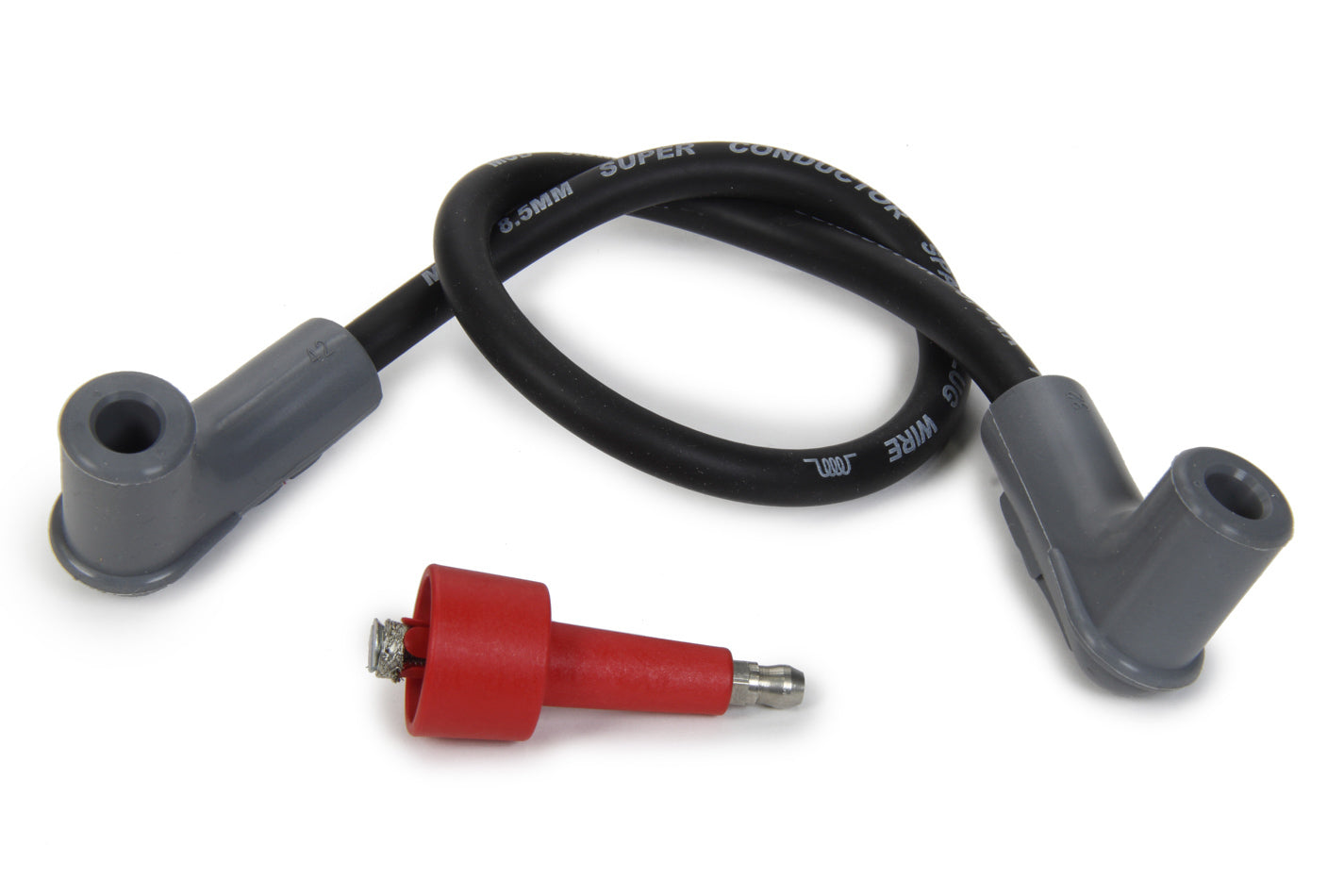 MSD Ignition 84033 Coil Wire with Spiral Core, 8.5 mm Diameter, 18 Inches Length, HEI Style Boots, Black