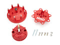 MSD Ignition 84085 Large Ford Cap and Rotor Kit for V8 Engines with Stainless Terminals and Clamp Down Design