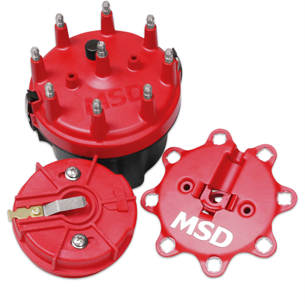MSD Ignition 8420MSD Cap-A-Dapt Kit for Chevy V8 Engines with Stainless Terminals and Vented Design