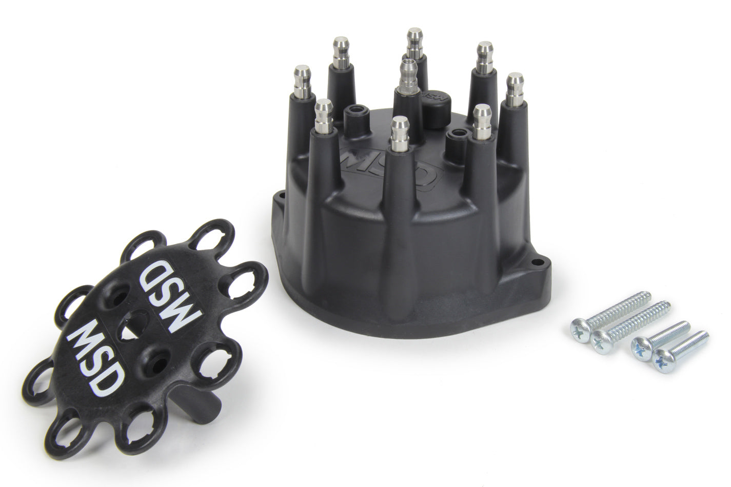 MSD Ignition 84313 Small Distributor Cap with Stainless Terminals and Vented Design