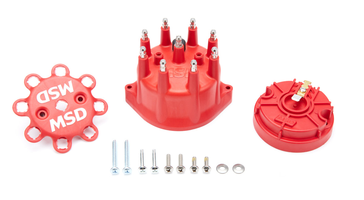 MSD Ignition Small Diameter Cap and Rotor Kit 84315 for V8 Engines with HEI Terminals