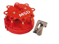 MSD Ignition 8450 Distributor Cap and Rotor Kit for Ford Duraspark V8 with Brass Terminals and Clamp Down Design