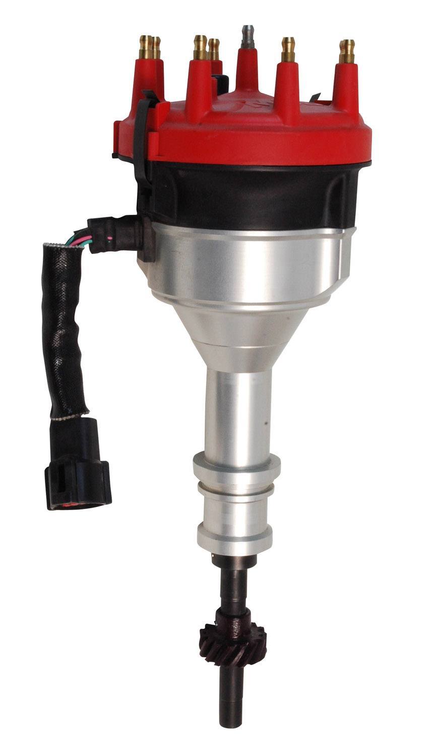 MSD Ignition 8455 Pro-Billet Ford TFI Distributor with Electronic Advance for Small Block Ford