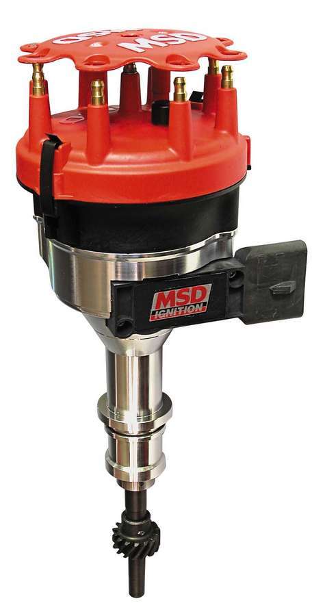 MSD Ignition 8456 Pro-Billet Distributor for Small Block Ford 5.0L with Electronic Advance and HEI Terminal