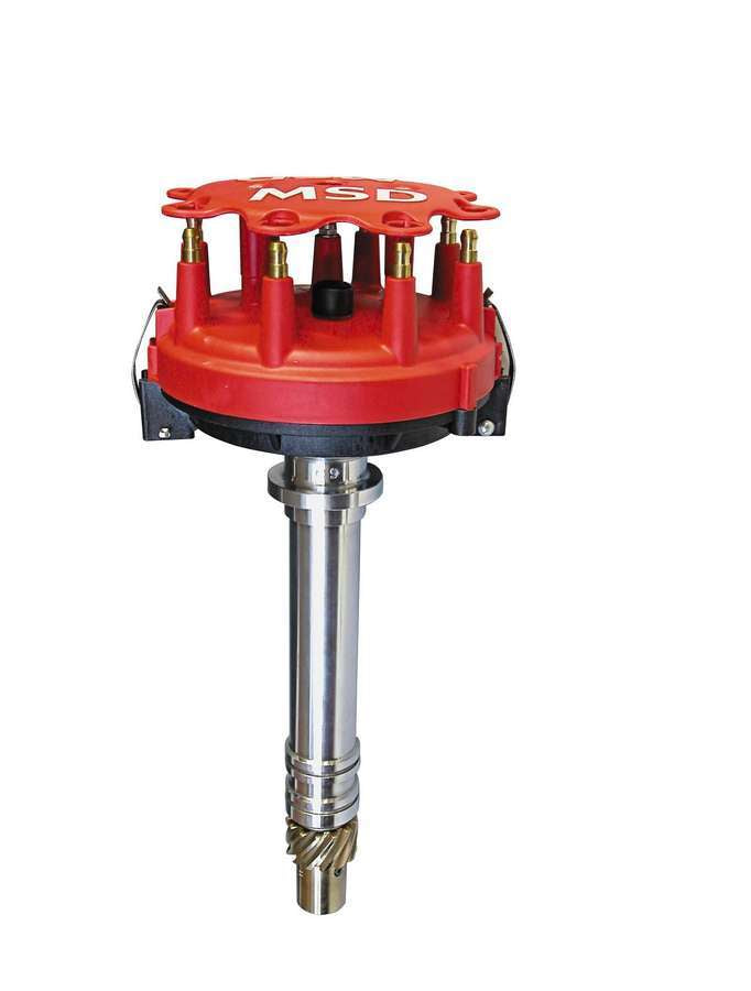 MSD Ignition 84697 Chevy Low Profile Distributor with Pro-Billet Crank Trigger Pickup and Locked Advance