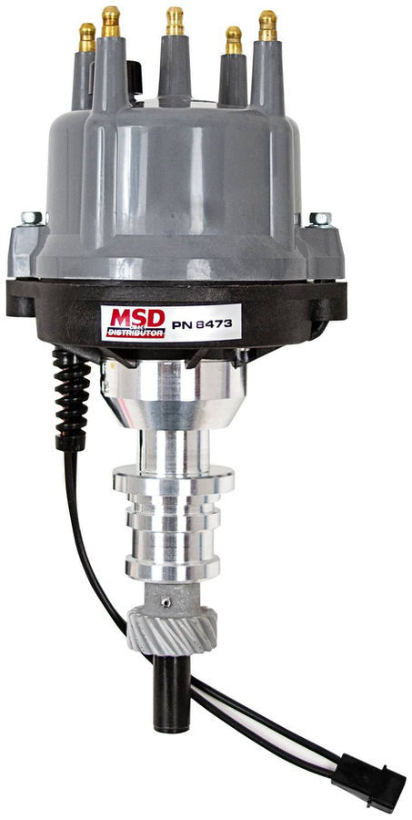 MSD Ignition 8473 Pro-Billet Magnetic Pickup Distributor for Ford 4-Cylinder Engines
