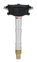 MSD Ignition 84893 Pro-Billet Distributor for Chevy V8 with Flat-Top Magnetic Pickup, Locked Advance, HEI Style Terminal, Crab Cap, Black Finish