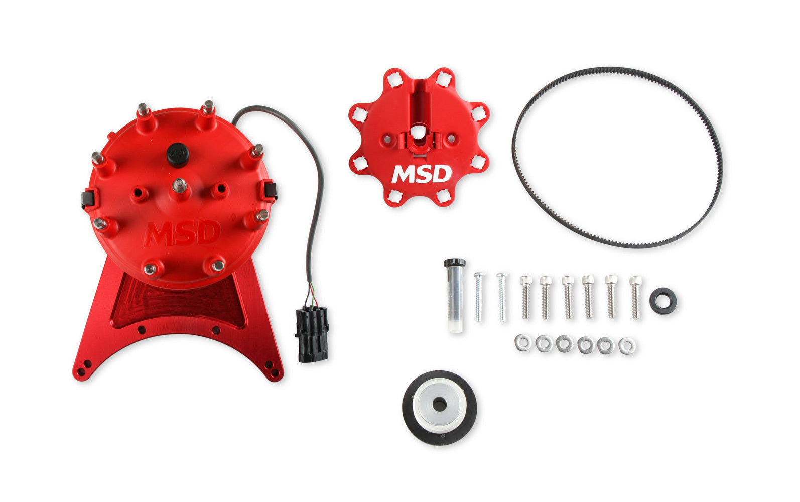 MSD Ignition 85201 Pro Billet Distributor for Big Block Chevy with Adjustable Cam Sync and Hall Effect Trigger