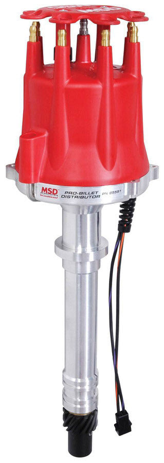 MSD Ignition 85551 Pro-Billet Distributor for Chevy V8 with Magnetic Pickup and Mechanical Advance