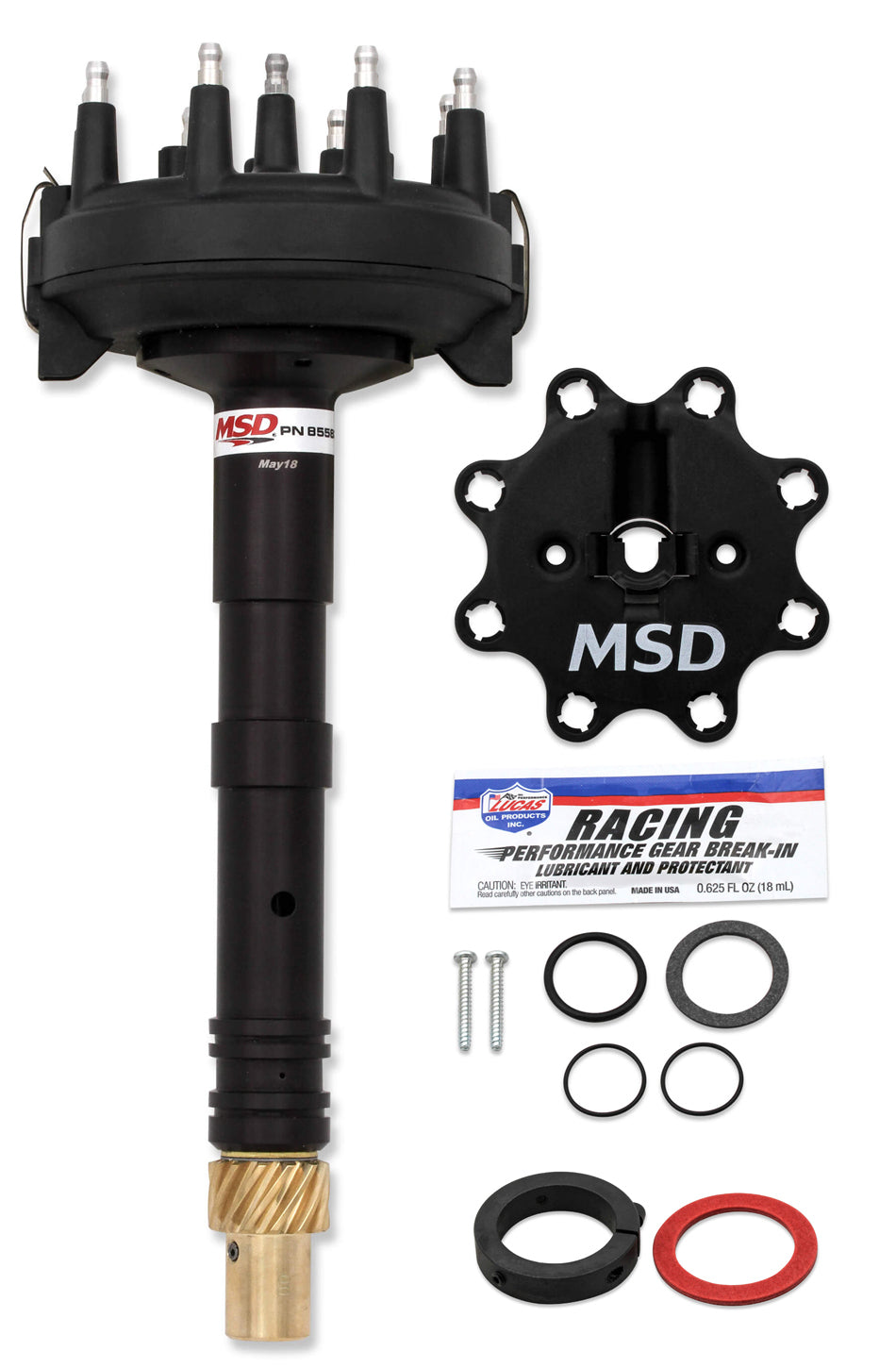 MSD Ignition 85583 BBC Low Profile Crank Trigger Distributor for Chevrolet Big Block Engines