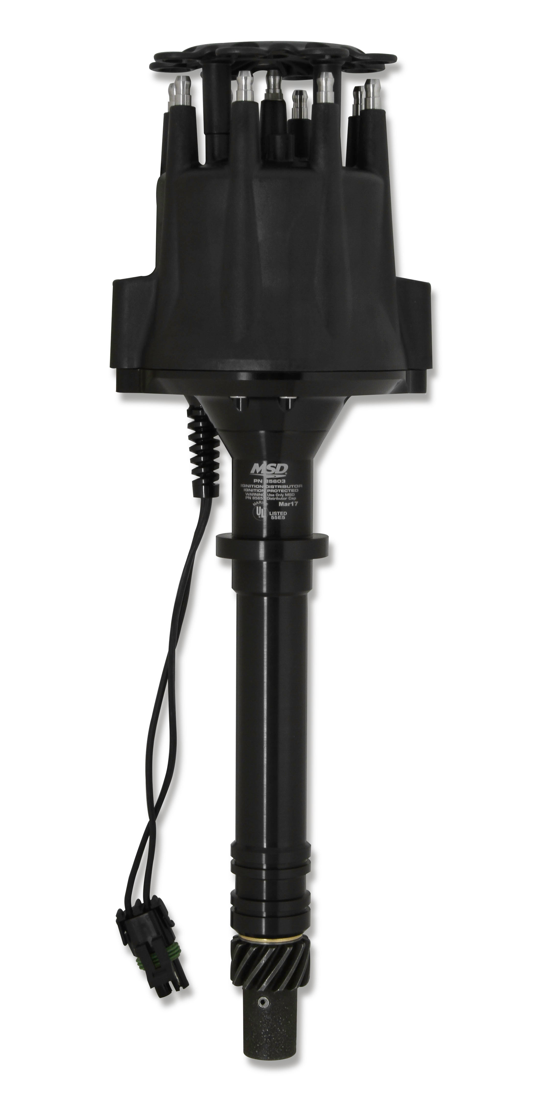 MSD Ignition 85603 Marine Distributor for Chevy V8 with Mechanical Advance and HEI Terminal
