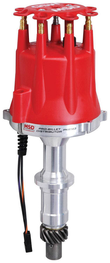 MSD Ignition 8563 Pro-Billet Magnetic Pickup Distributor for Pontiac V8 Engines