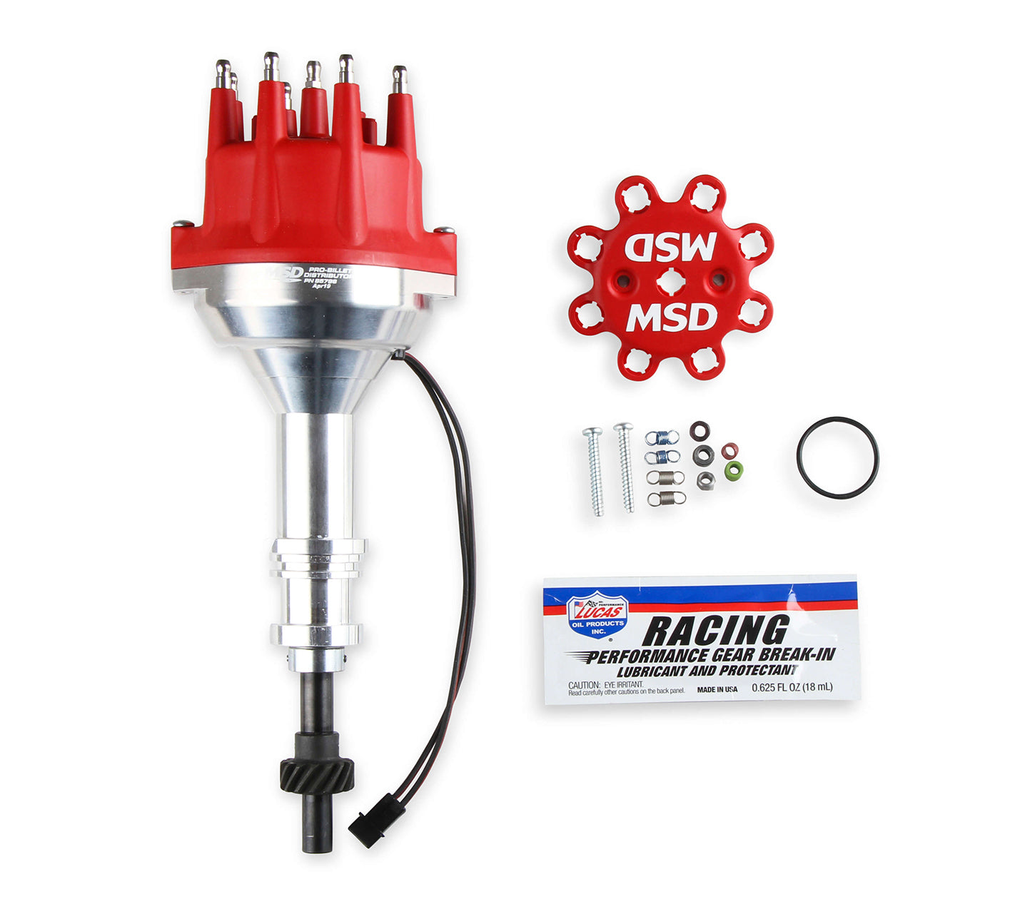 MSD Ignition 85786 Billet Distributor for Small Block Ford 351W with Magnetic Pickup and Mechanical Advance